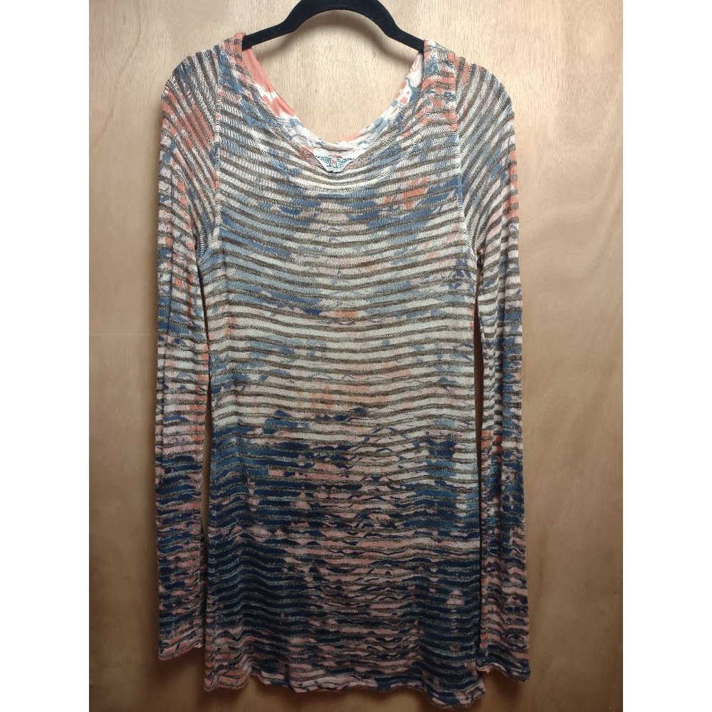 Long Sleeve Semi-transparent Mini Dress